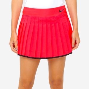 Nike | Drifit Red trendy pleated tennis skirt